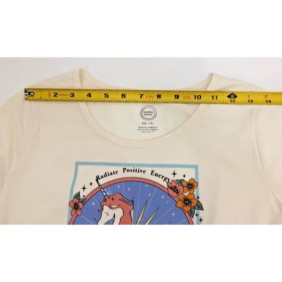 NEW! ~ Wonder Nation Cream Unicorn Tulle Tutu Dress Girls size - XL (14-16) - Picture 8 of 13